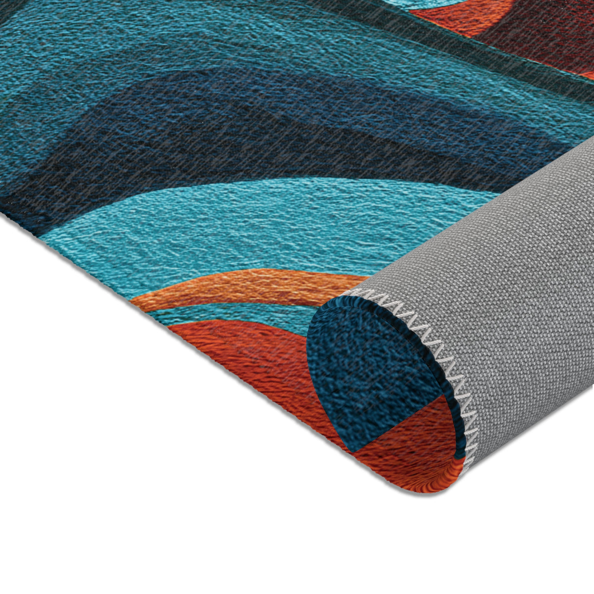 MCM  Abstract Swirl Area Rug