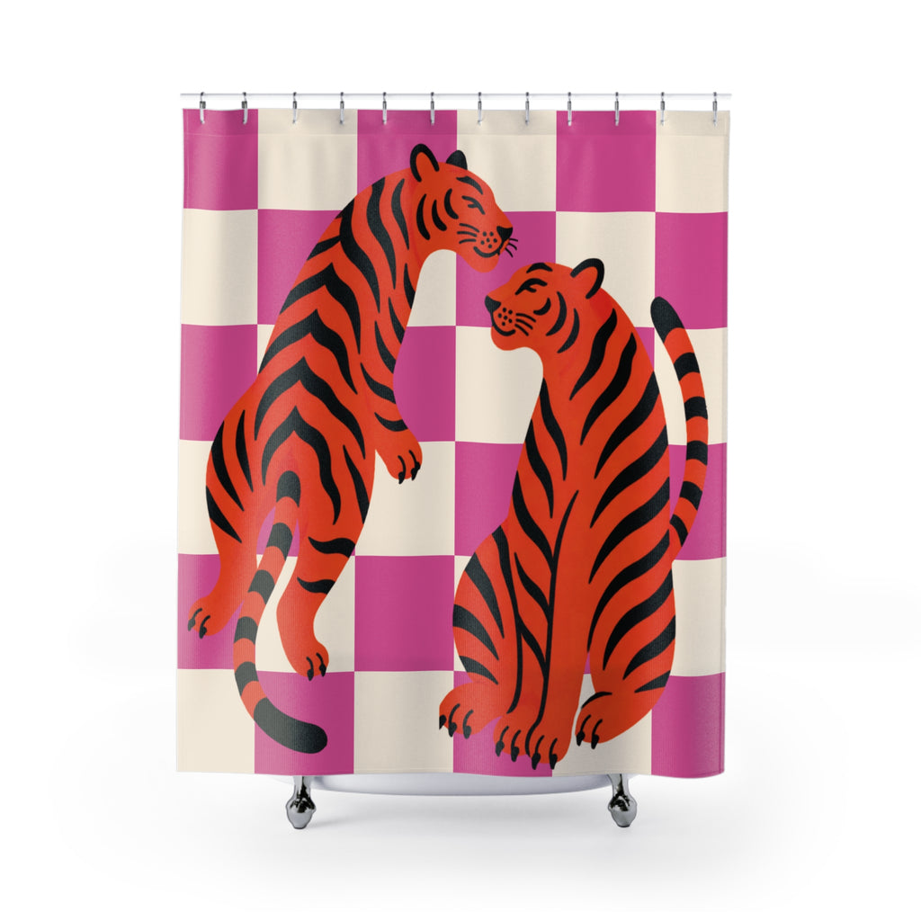 Whimsical Tiger Shower Curtain