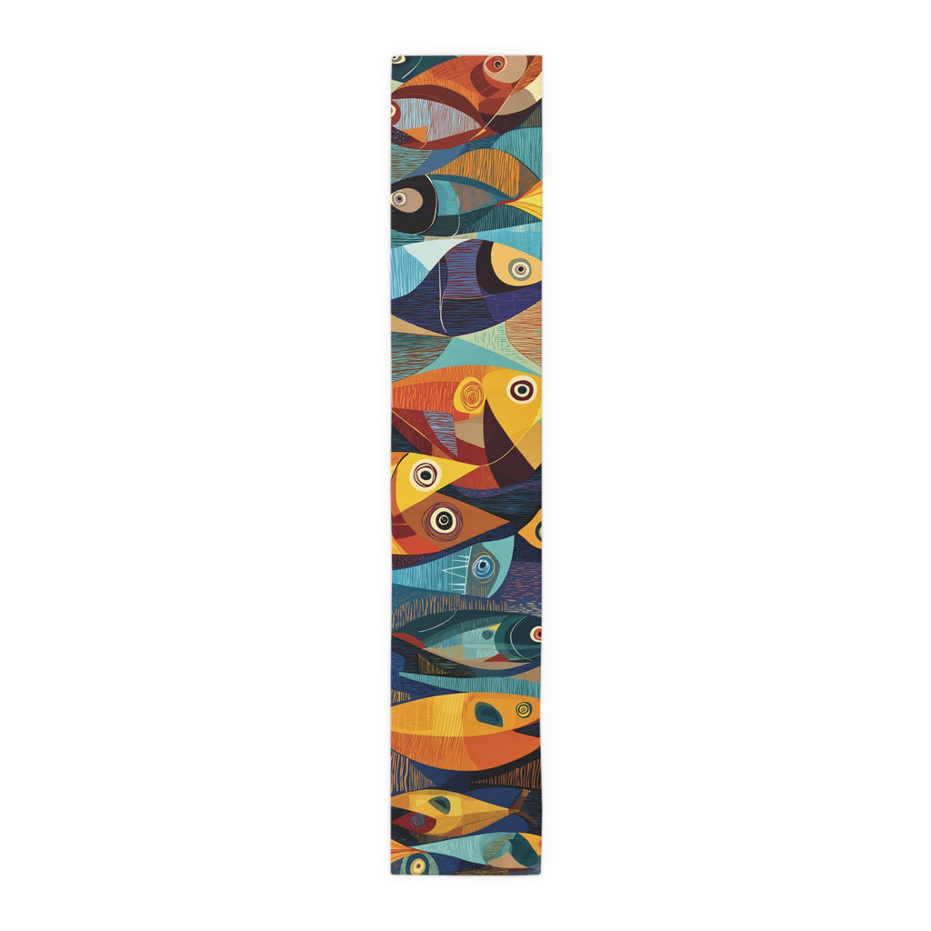 Abstract Fish Table Runner
