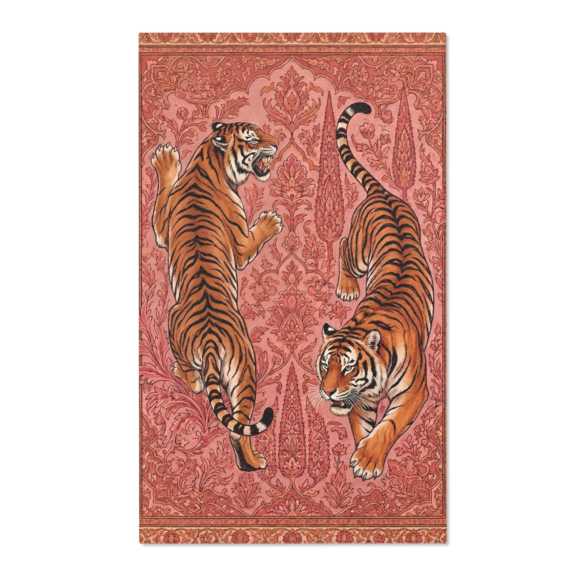 Pink Tiger Persian Style Rug