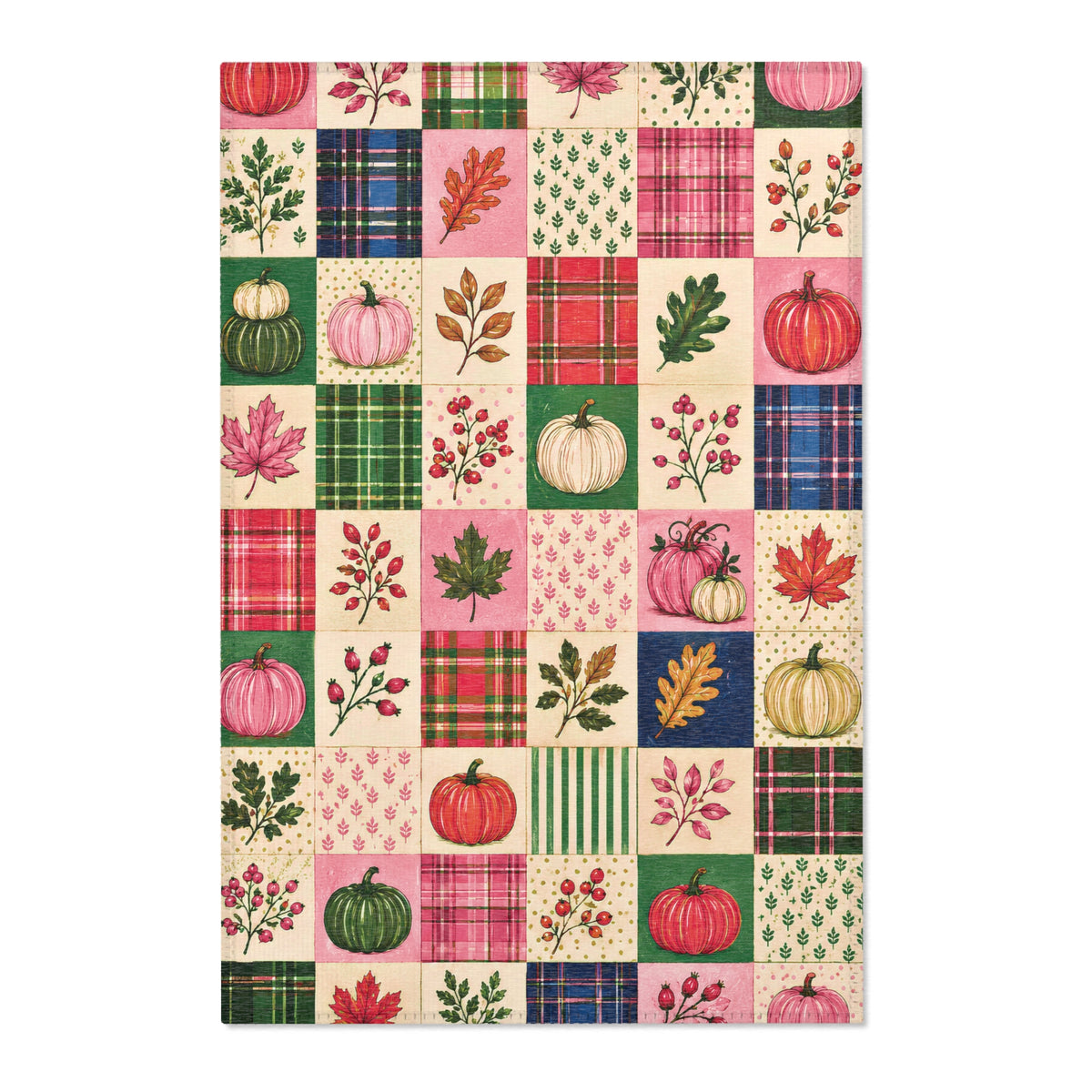 Fall Patchwork Area Rug