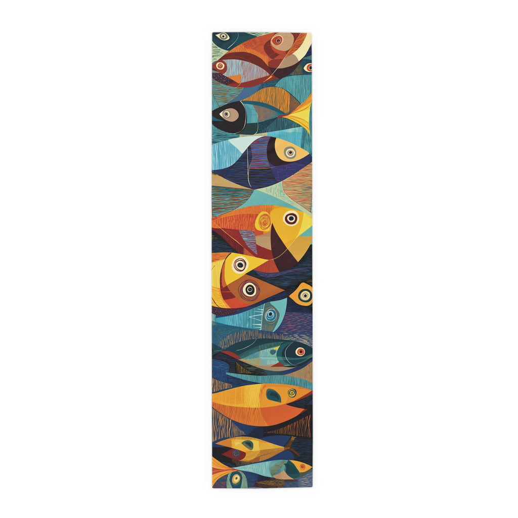 Abstract Fish Table Runner