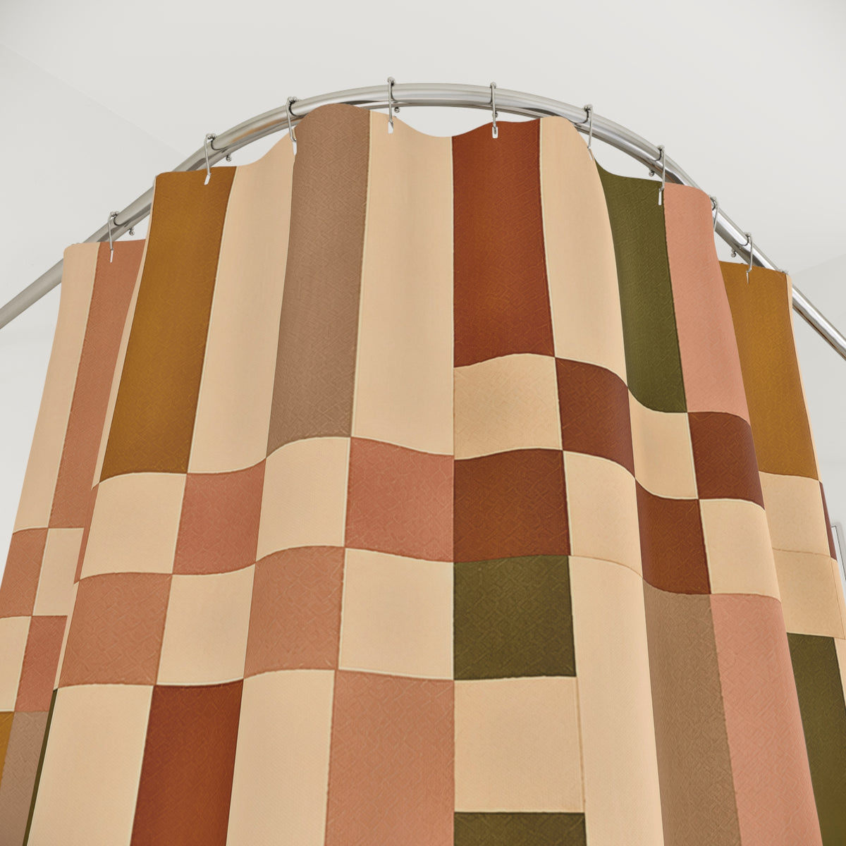 Block Print Shower Curtain