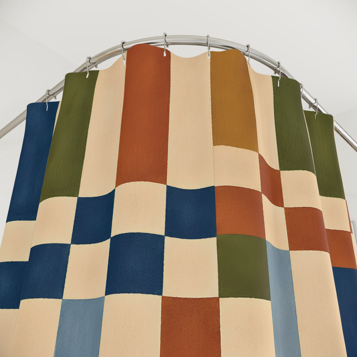 Block Print Shower Curtain