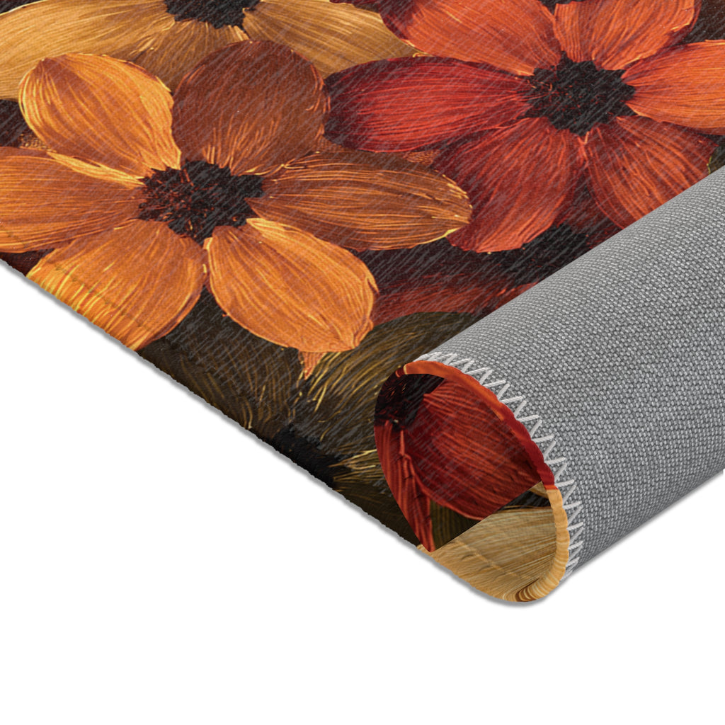 Fall Floral Area Rug
