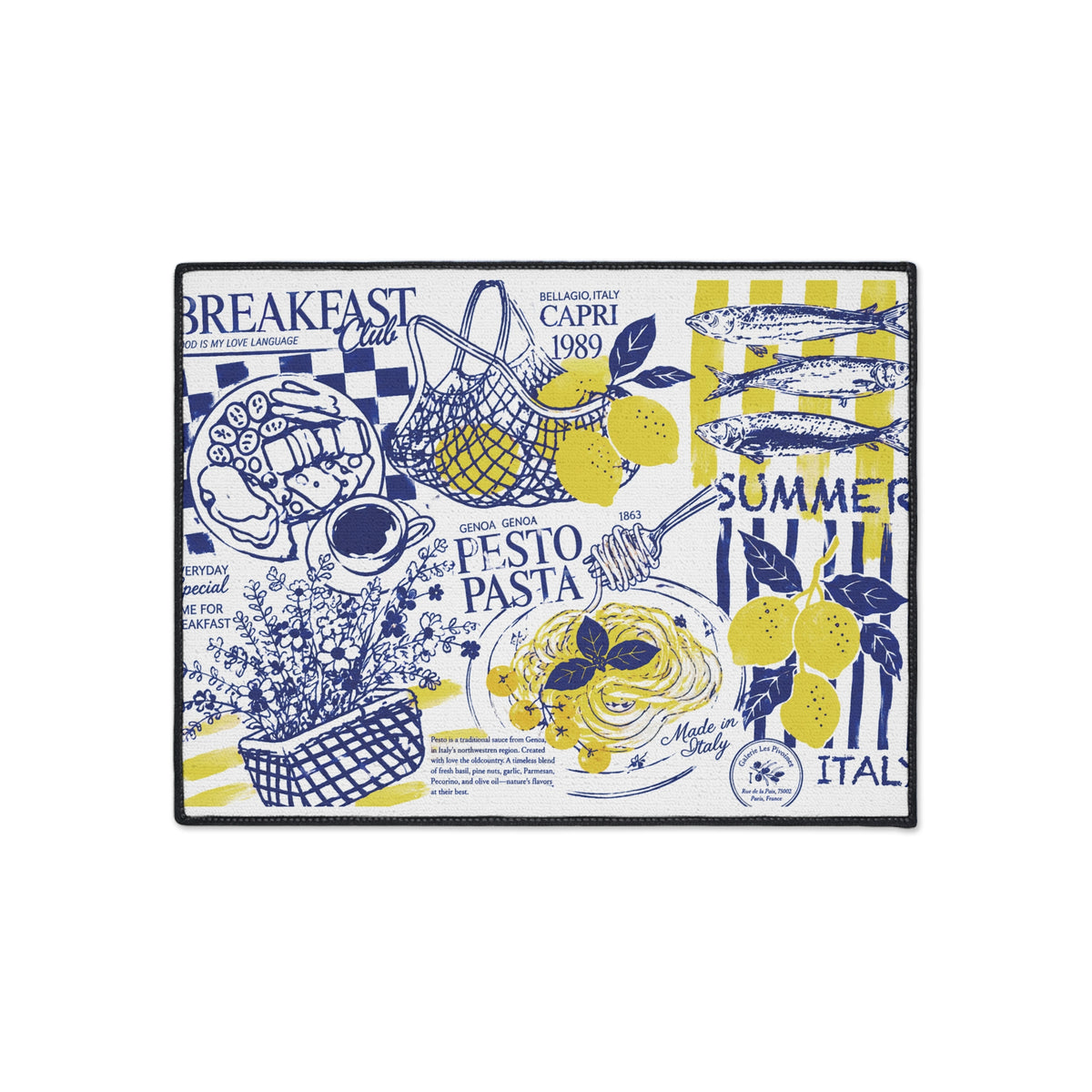 Coastal Italian Kitchen Mat
