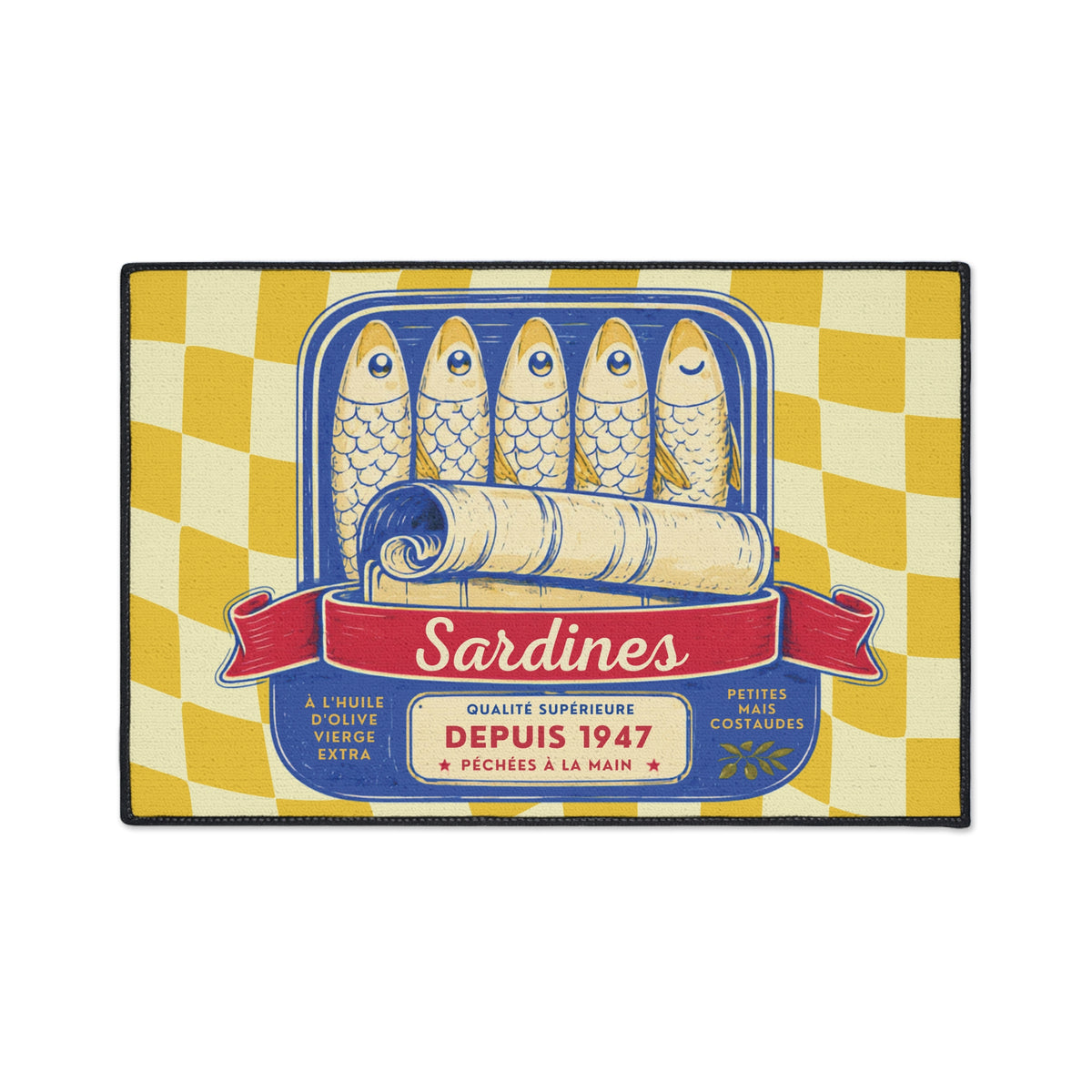 Coastal Sardine Kitchen Mat