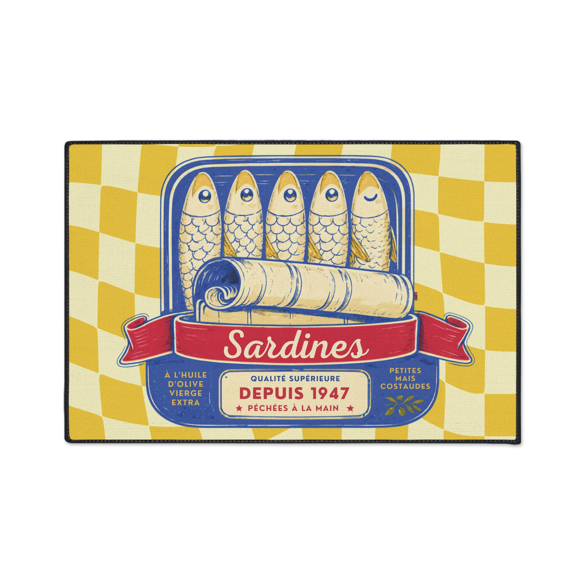 Coastal Sardine Kitchen Mat