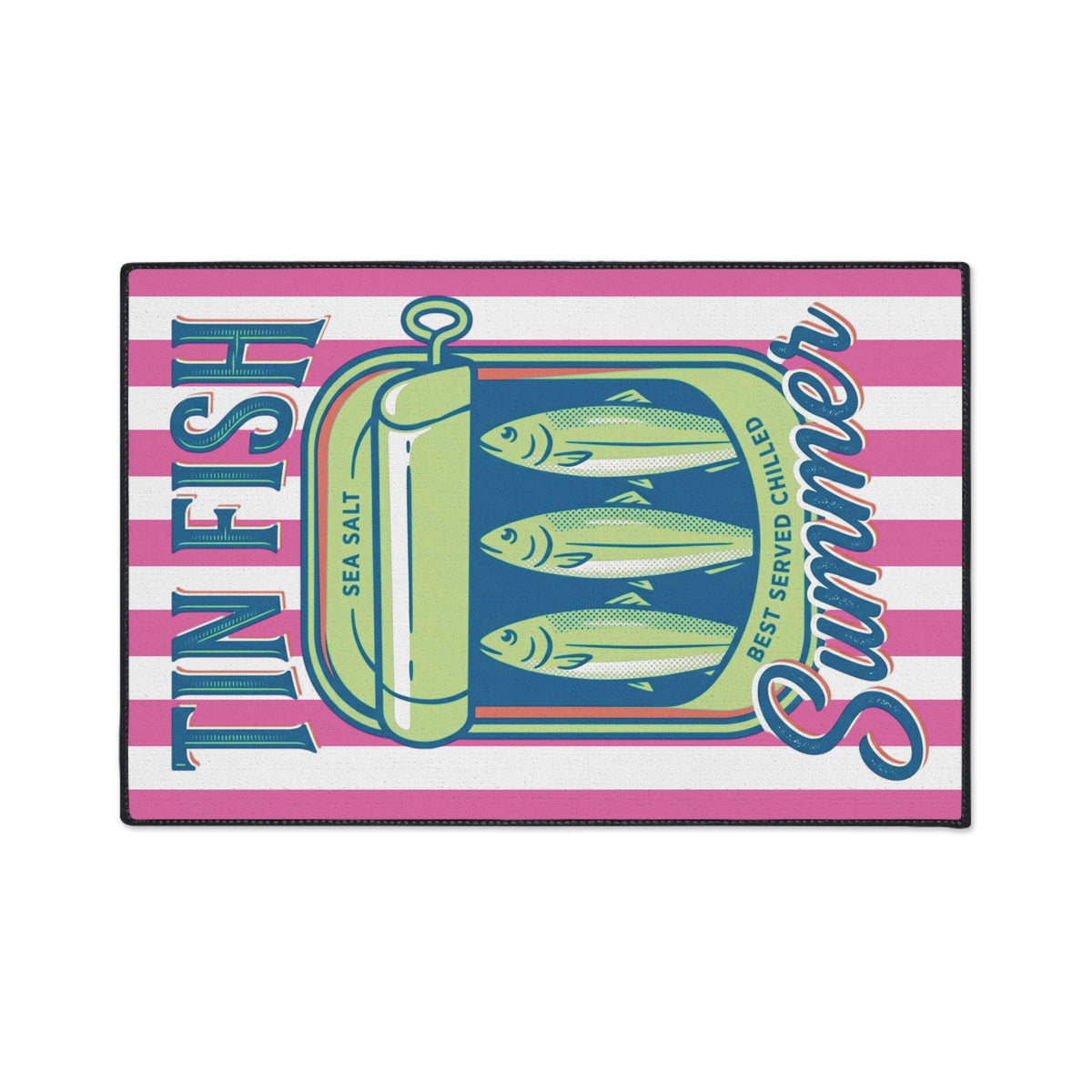 Colorful Sardine Kitchen Mat