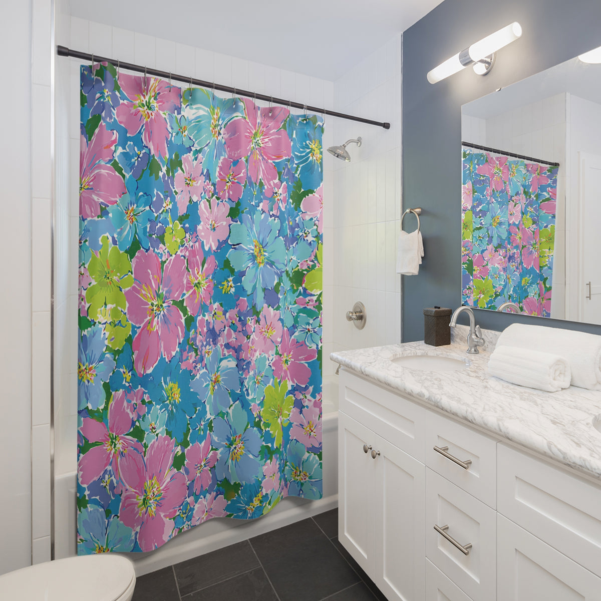 Floral Confetti Shower Curtain