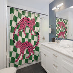 Pink Panthera Shower Curtain