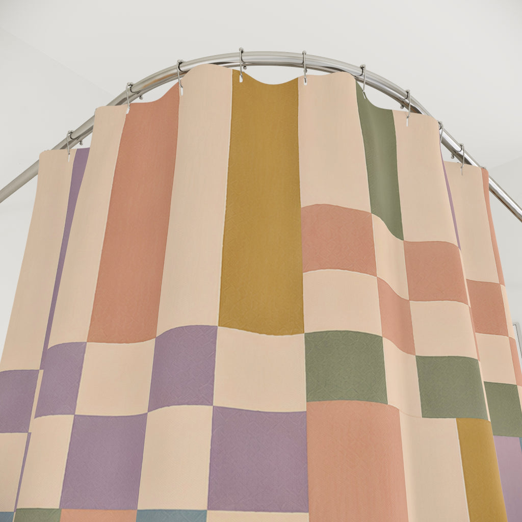 Block Print Shower Curtain