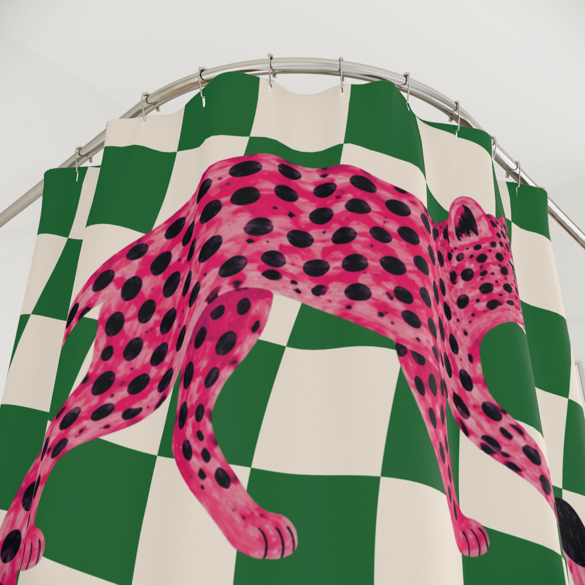 Pink Panthera Shower Curtain