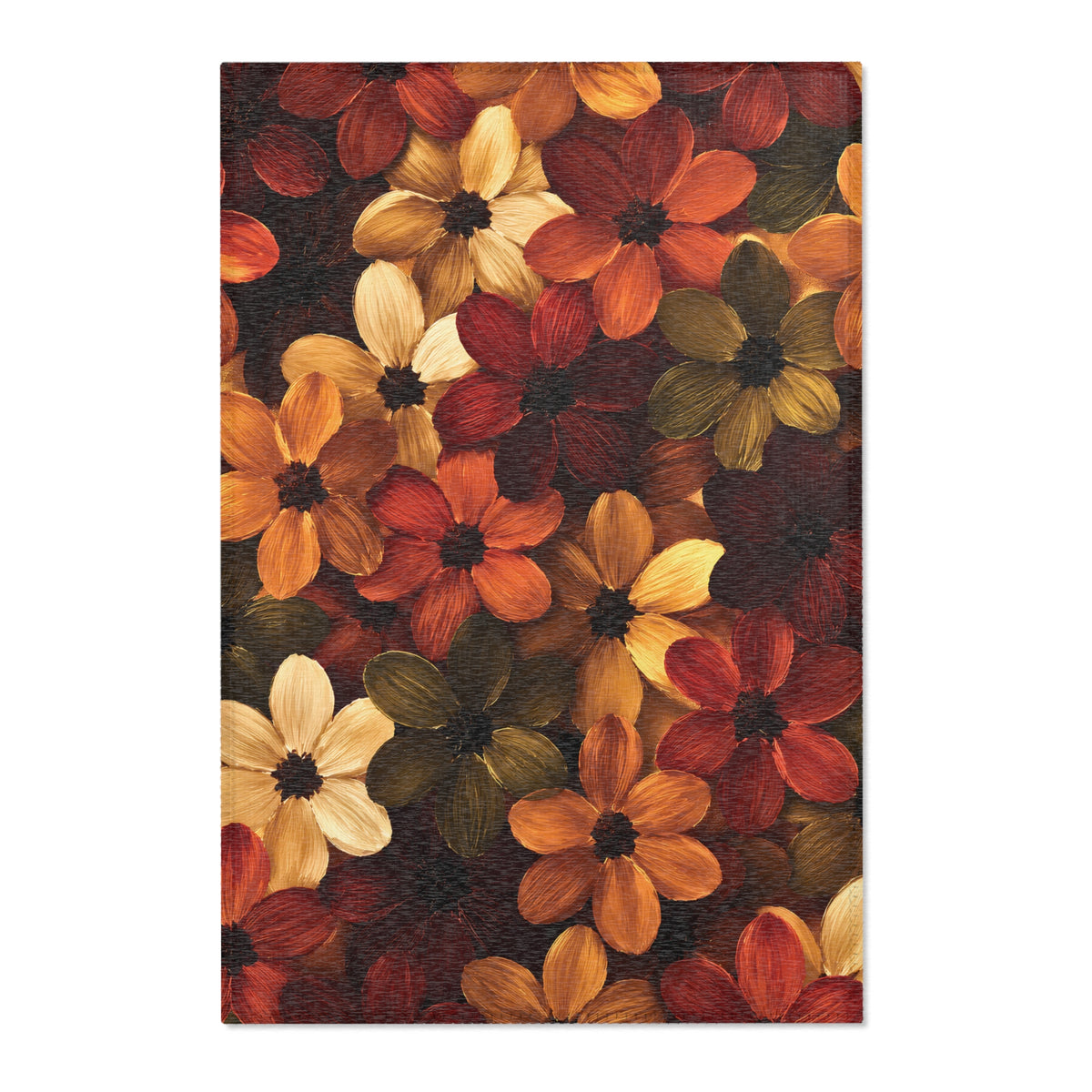 Fall Floral Area Rug