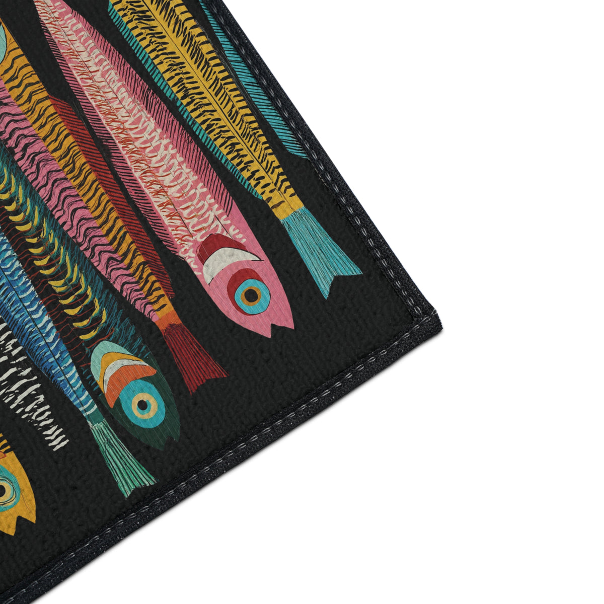 Quirky Sardine Fish Kitchen Mat