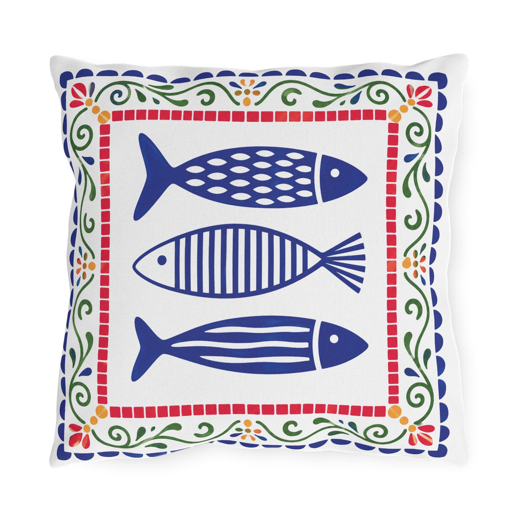 Mediterranean Market Outdoor Pillow