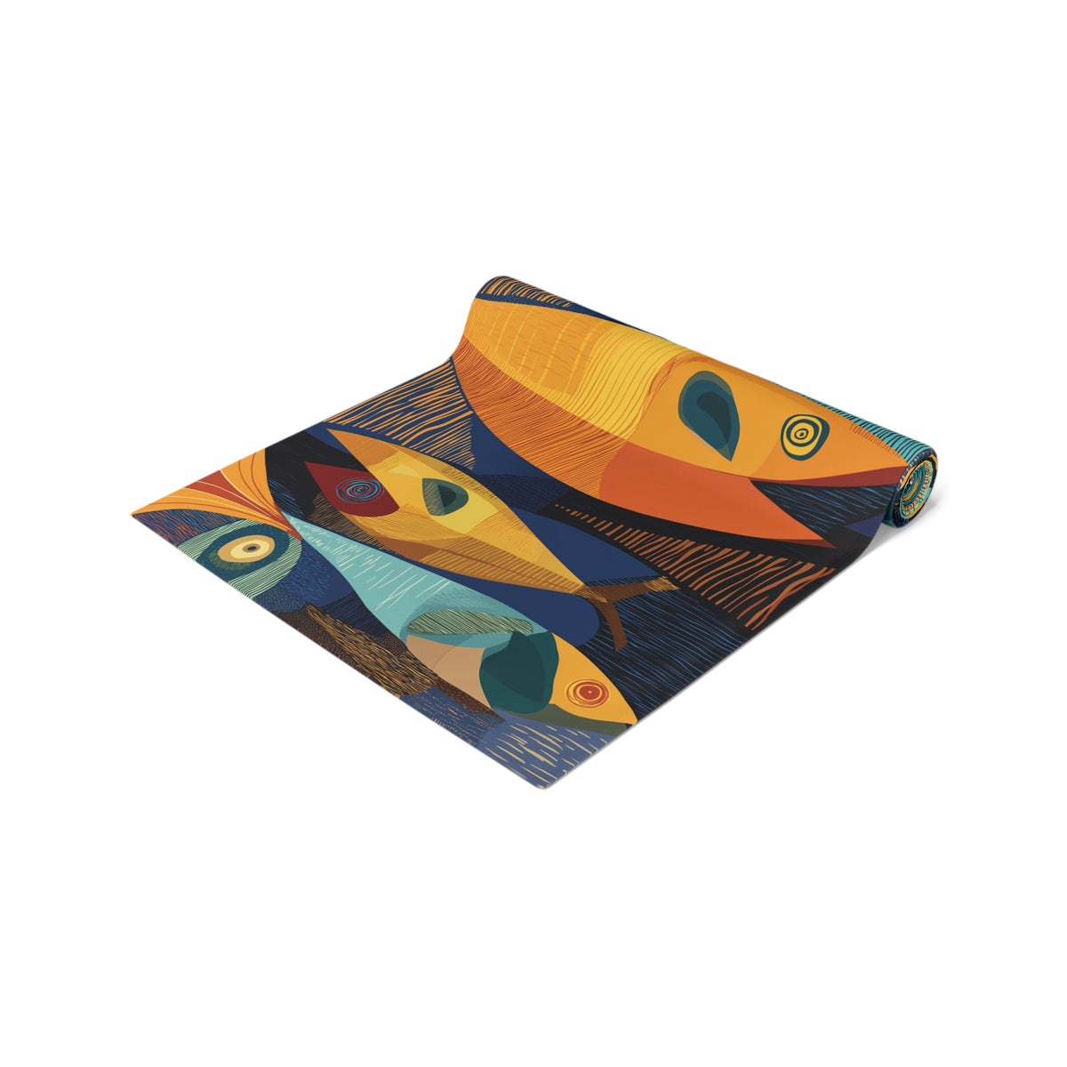 Abstract Fish Table Runner
