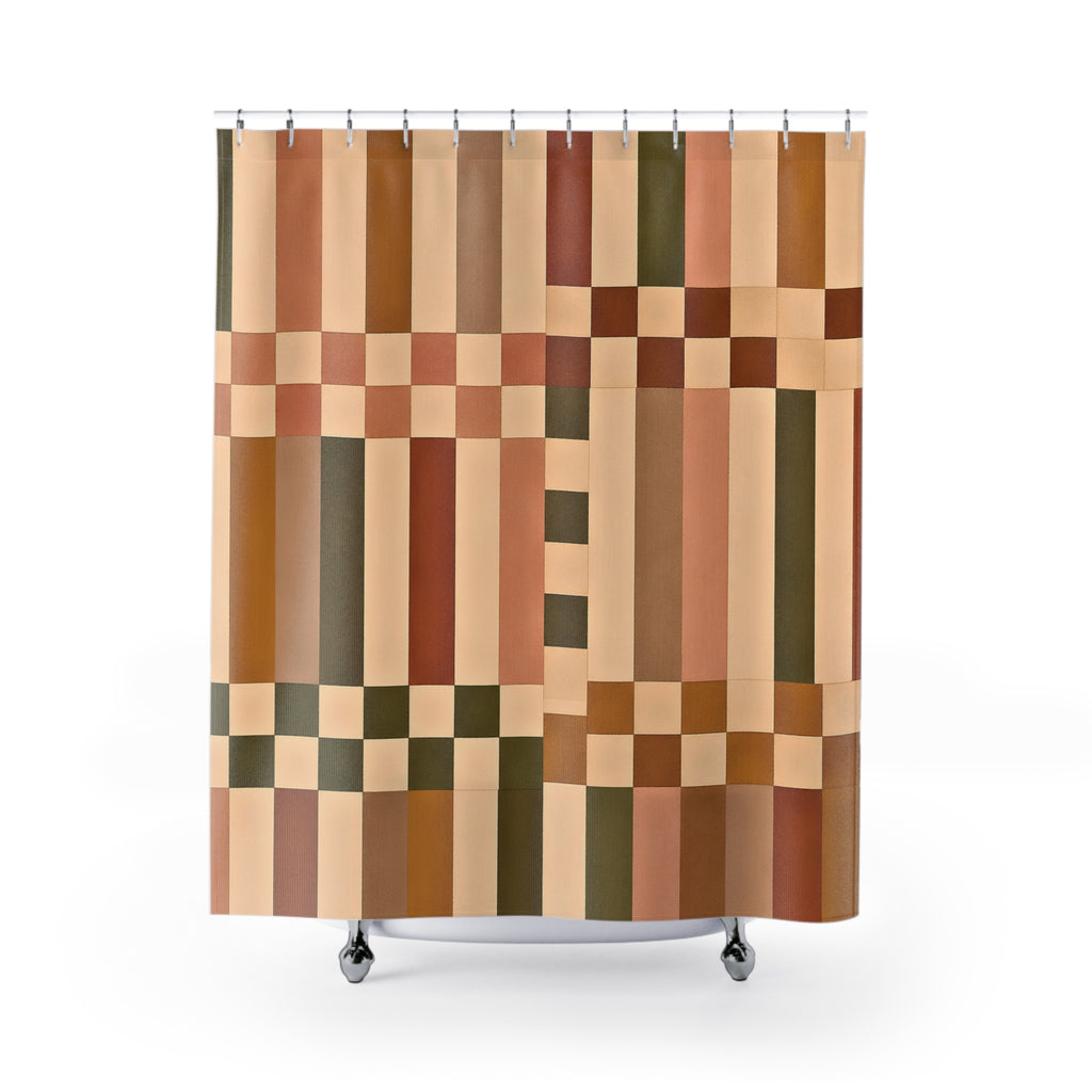 Block Print Shower Curtain