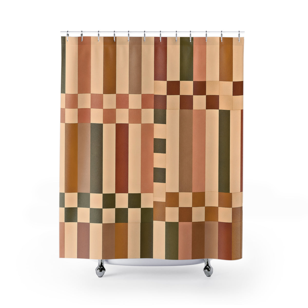 Block Print Shower Curtain