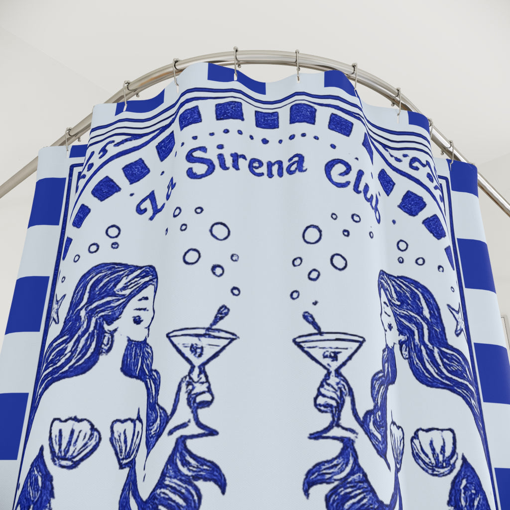 Blue Mermaid Shower Curtain