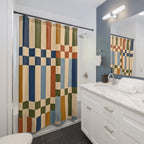 Block Print Shower Curtain