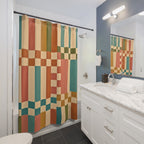 Block Print Shower Curtain