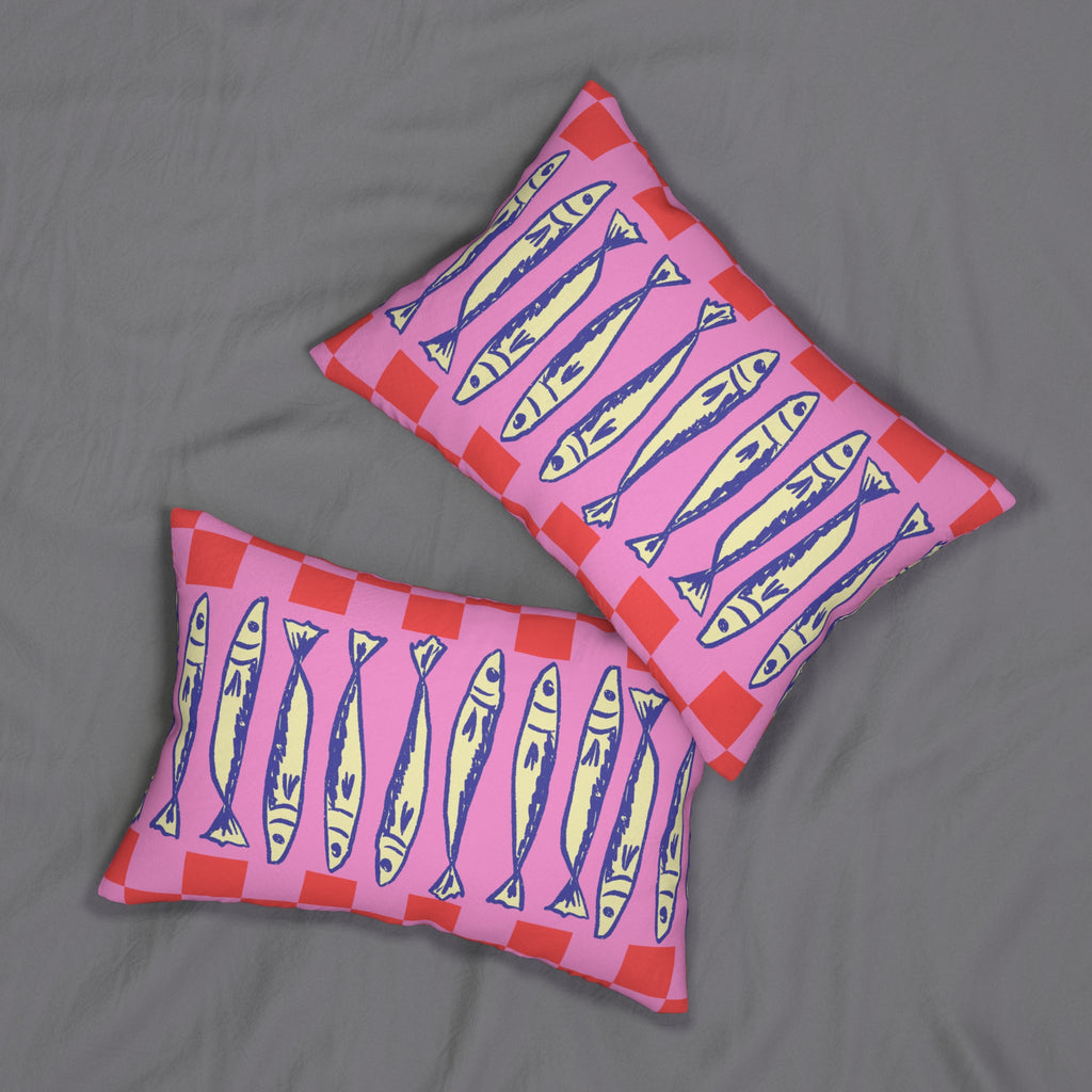 Sardine & Fish Lumbar Pillow
