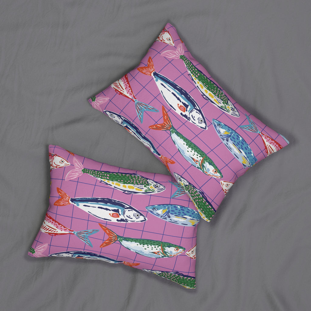 Sardine & Fish Lumbar Pillow