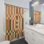 Block Print Shower Curtain