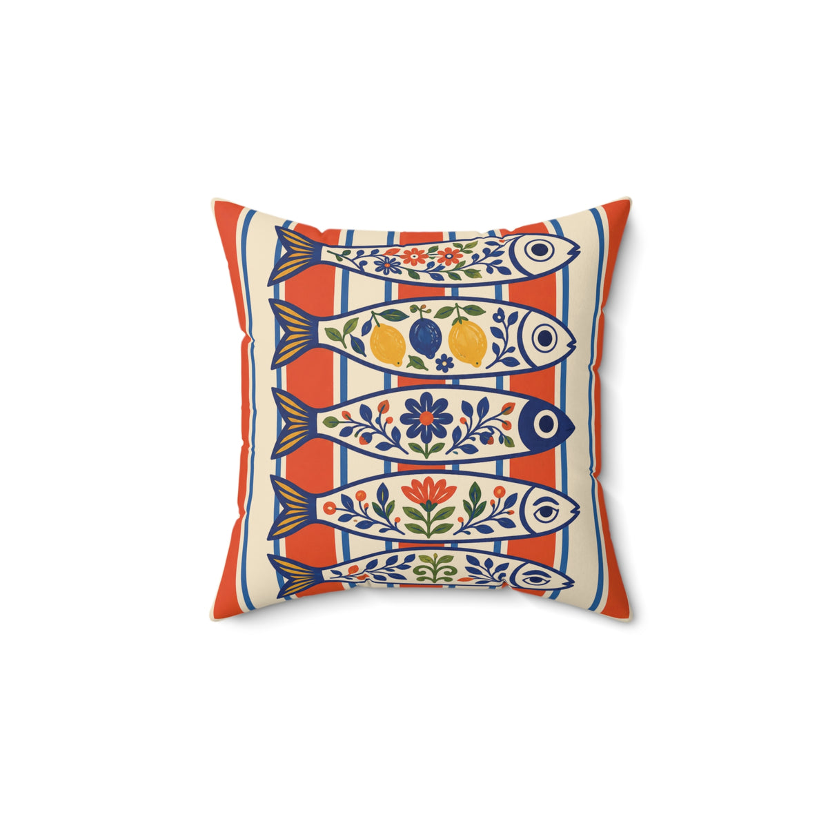 Mediterranean Market Throw Pillowcase
