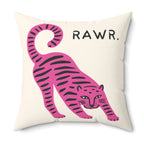 Folk Art Animal Throw Pillowcase