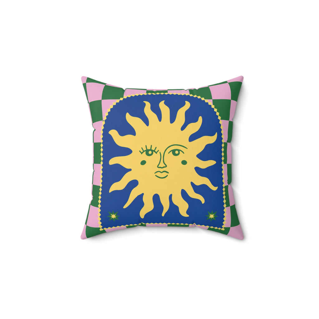 Mystic Sun & Moon Throw Pillow