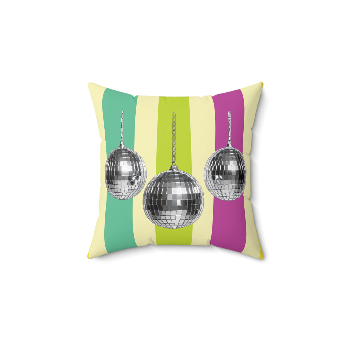 Disco Fruit Throw Pillow