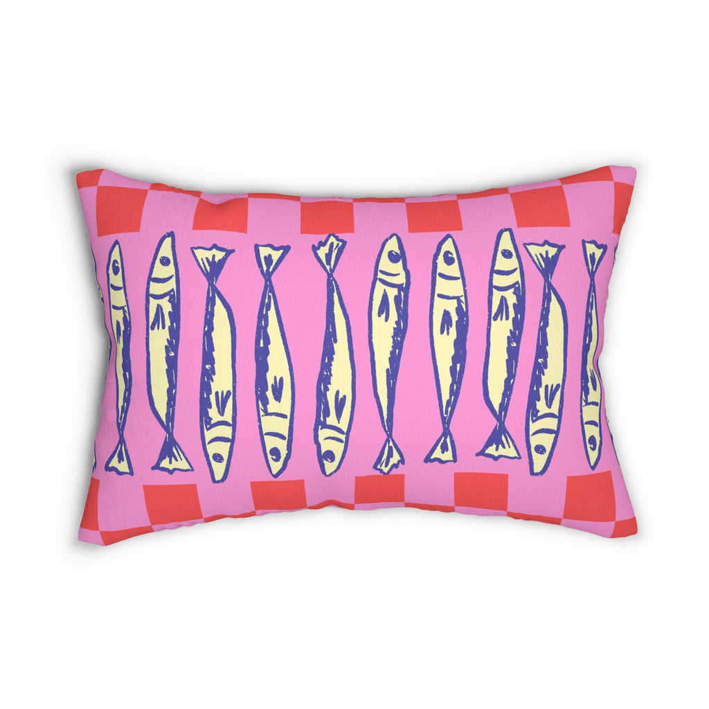 Sardine & Fish Lumbar Pillow