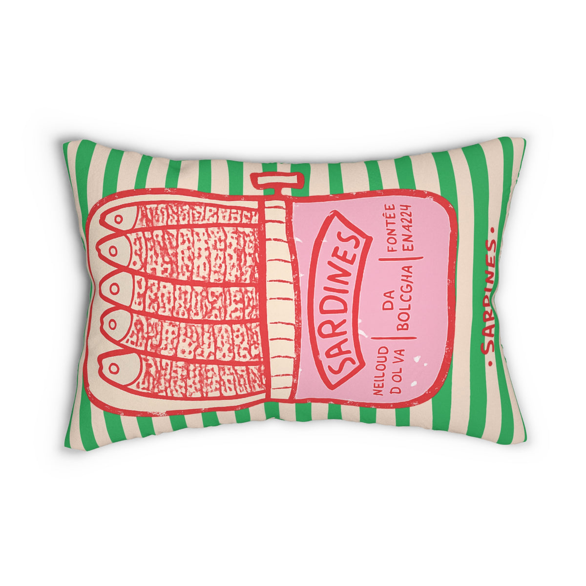 Sardine & Fish Lumbar Pillow