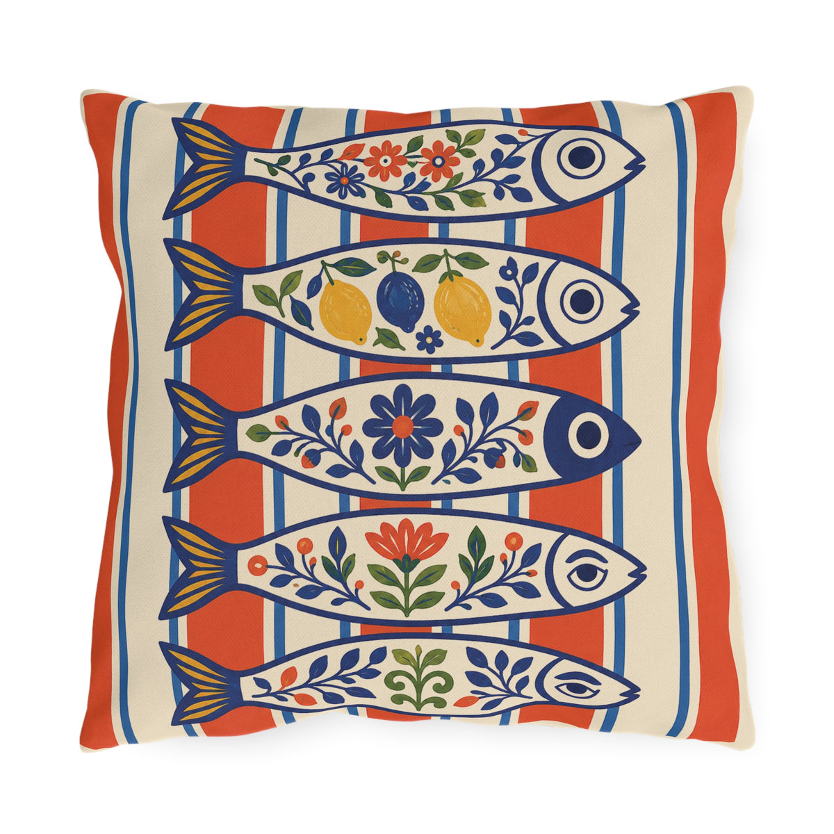 Mediterranean Market Outdoor Pillow