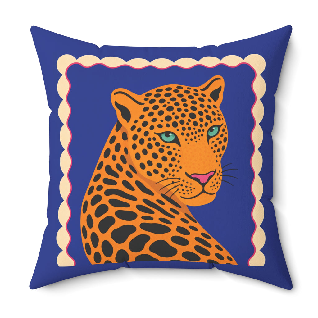 Folk Art Animal Throw Pillowcase
