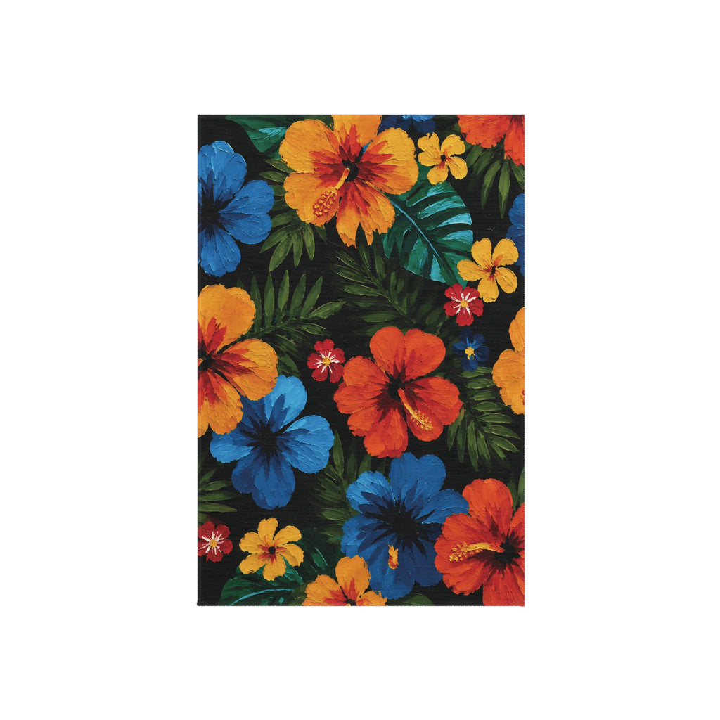 Tropical Hibiscus Outdoor Rug