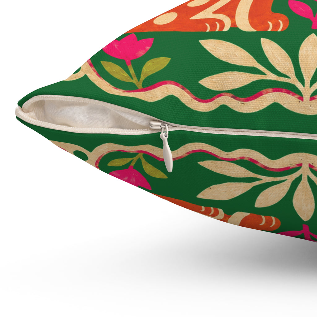 Jungle Royale Throw Pillow