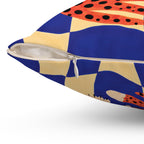 Folk Art Animal Throw Pillowcase