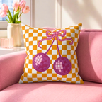 Disco Fruit Throw Pillow