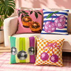 Disco Fruit Throw Pillow