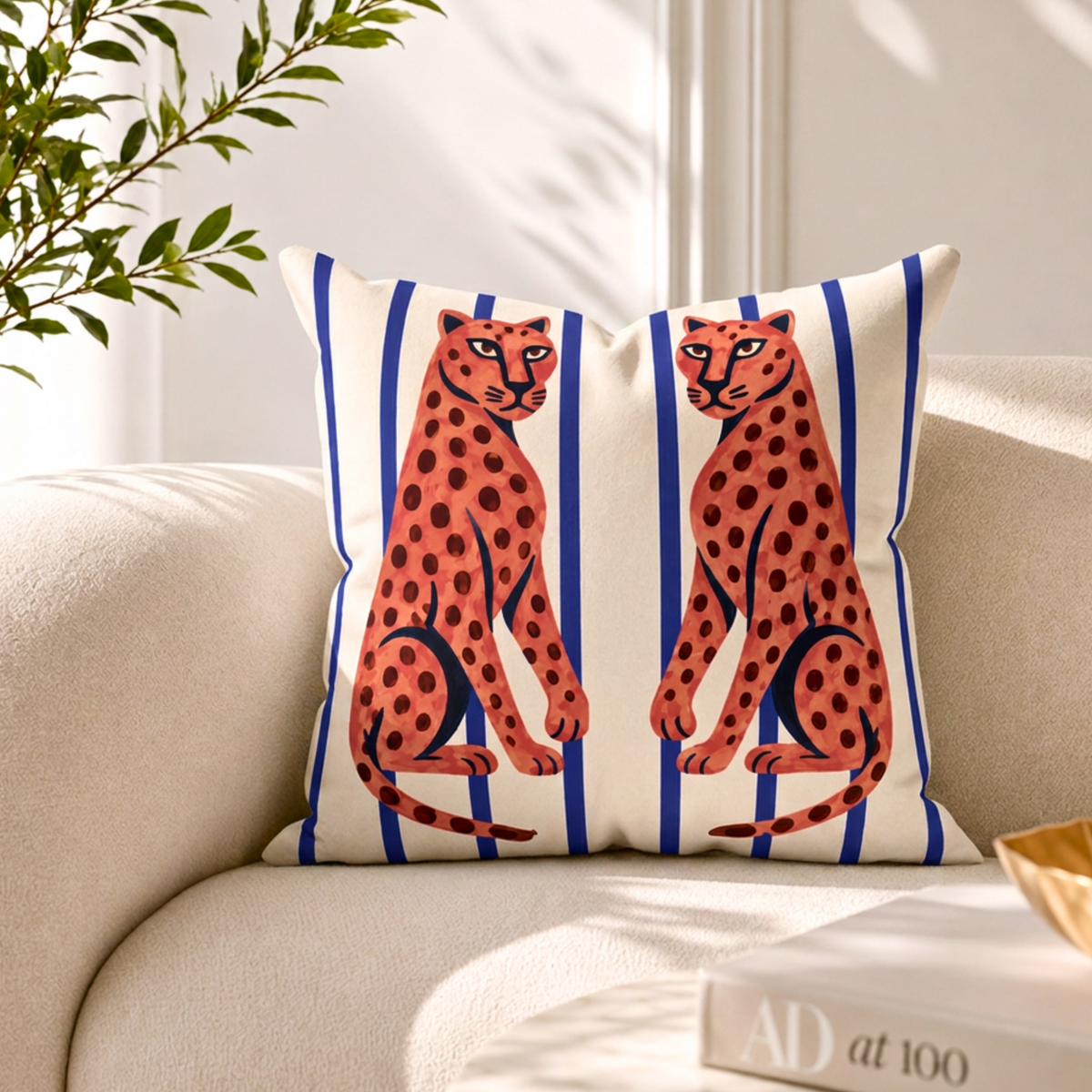 Jungle Royale Throw Pillow