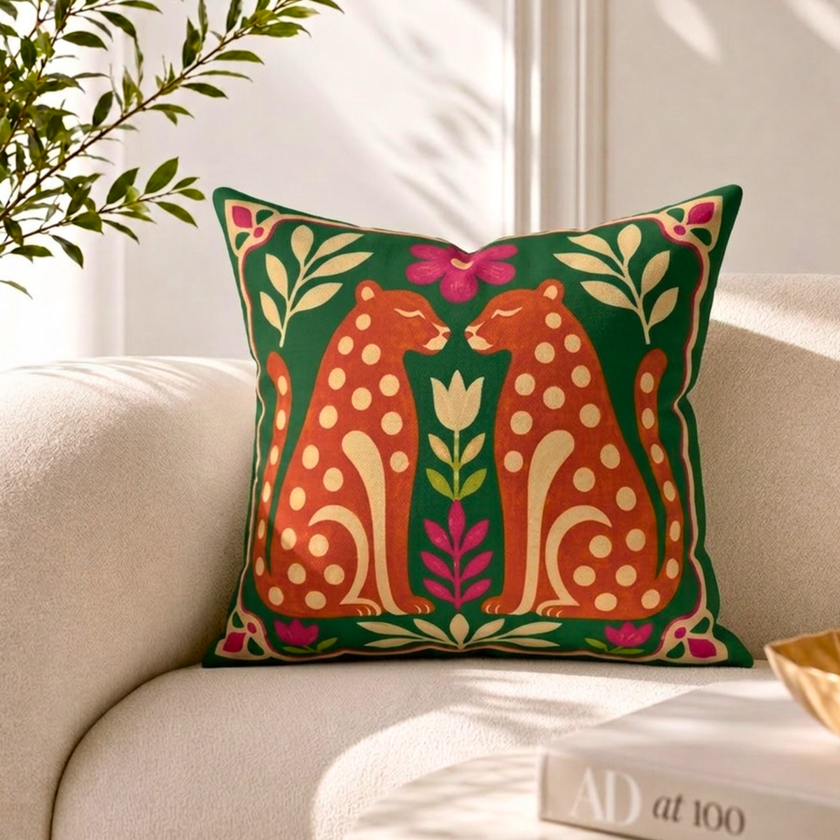 Jungle Royale Throw Pillow