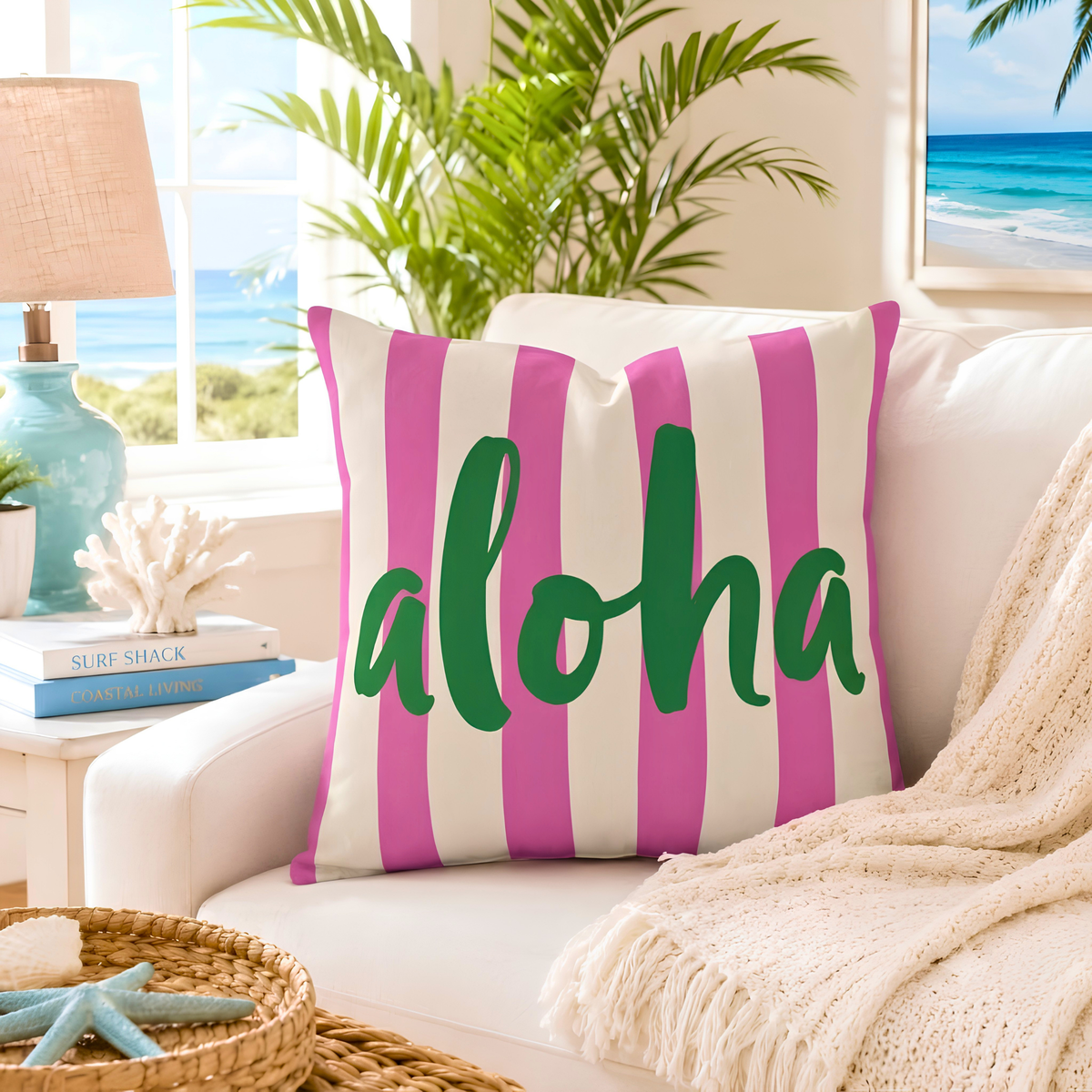 Coastal Cabana Stripes Pillowcase