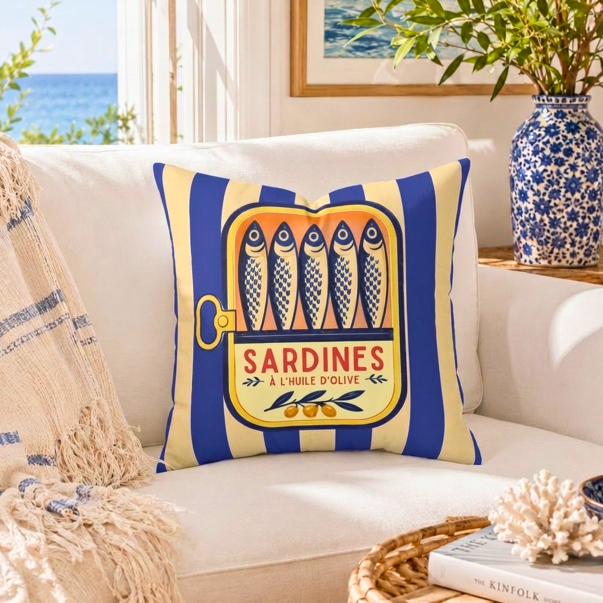 Mediterranean Market Throw Pillowcase
