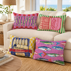 Sardine & Fish Lumbar Pillow