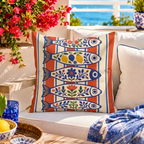 Mediterranean Market Outdoor Pillow