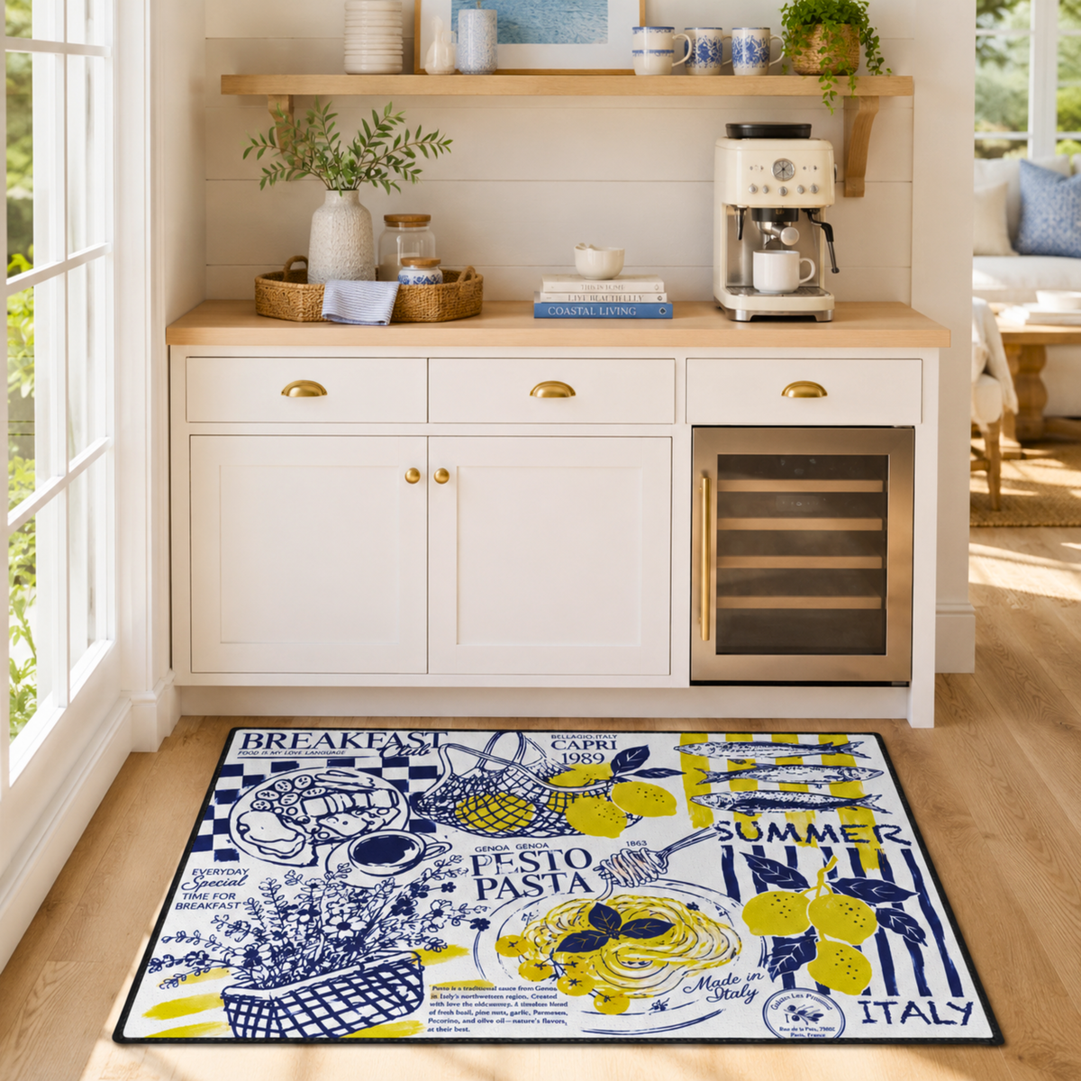 Coastal Italian Kitchen Mat