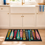 Quirky Sardine Fish Kitchen Mat